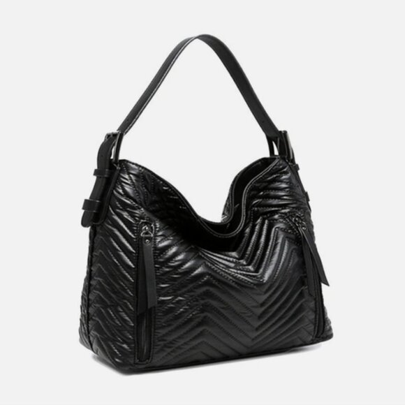 Jen & Co. "Alexa" Puffer Hobo 2-in-1 Bag - Picture 1 of 14